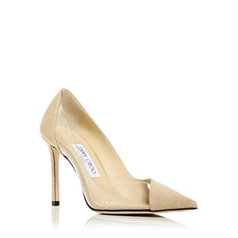 Jimmy Choo Women's Comfort Cass 95 Pointed Toe Stiletto Pumps Beige, EUR 39 US 9
